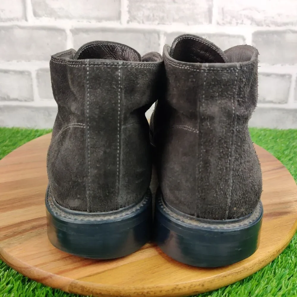 To Boot New York Adam Derrick Mens 10.5 Gray Suede Derby Chukka Boot Lace Up